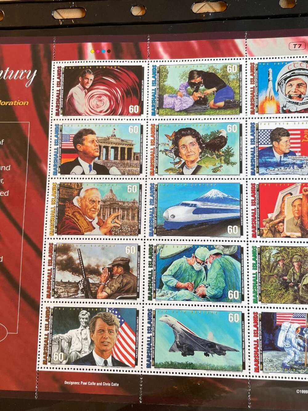 Sheet of 15 Stamps 1960-1969 Decade of Upheaval and Exploration from Kenmore New